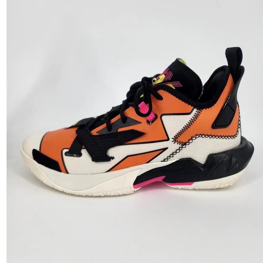 Jordan Why Not Zer0.4 Basketball Shoe Pale Ivory/Black/Orange Men’s 9.5